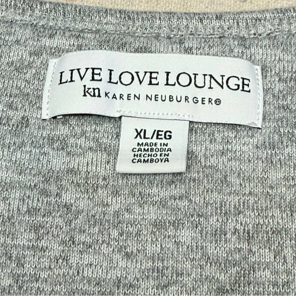 Live Love Lounge Karen Neuburger Top Womens XL Purple Tank Scoop Neck Sleeveless